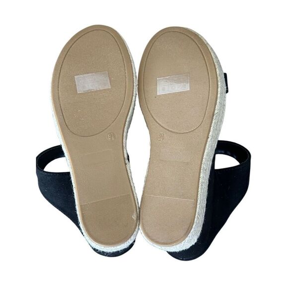 Journey Collection Alissa Slip On Wedge Heeled Sandal Size 8 1/2 - Picture 7 of 9